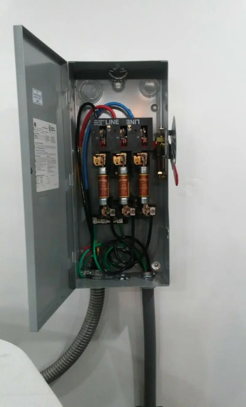 Three-phase disconnect switch installed for Electrical Wiring & Rewiring in Ulysses
